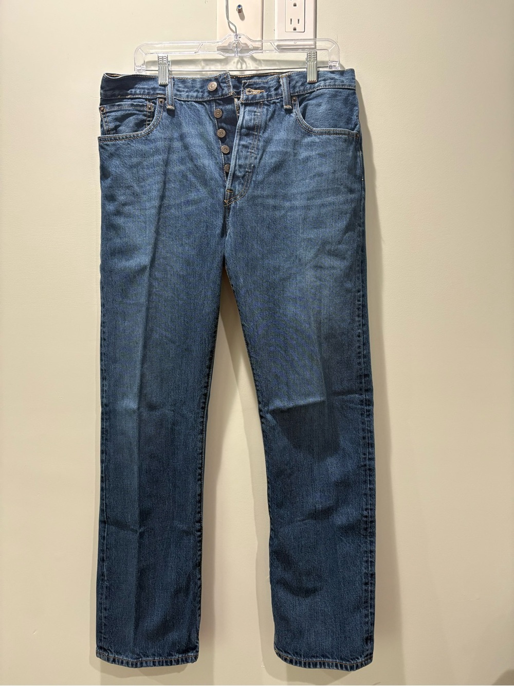 Levi's 501 Men's Dark Blue Straight-Leg Jeans